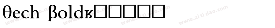 Tech Bold字体转换